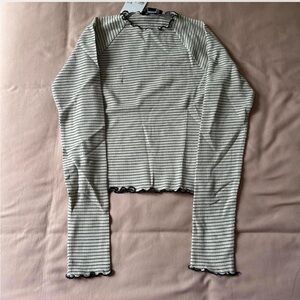 NWT forever 21 striped ribbed long sleeve